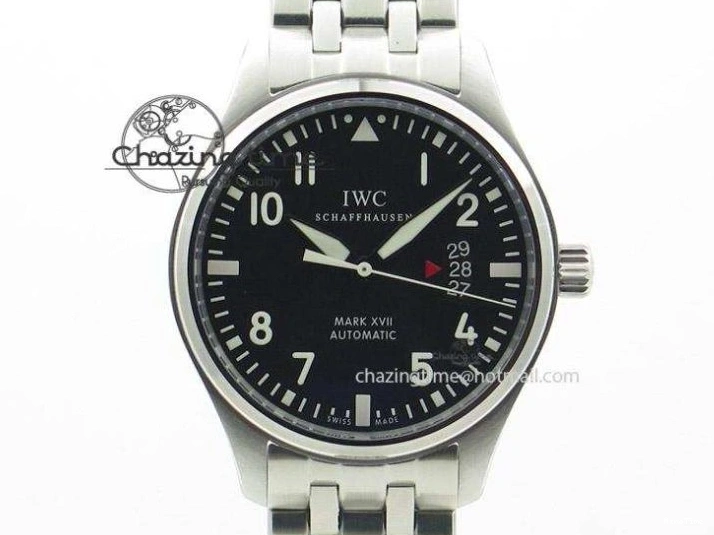 MIROTIME 0705 Mark XVIII IW327006 Titanium M+F 1:1 Best Edition Black Dial on Brown Leather Strap A Efficient 7052